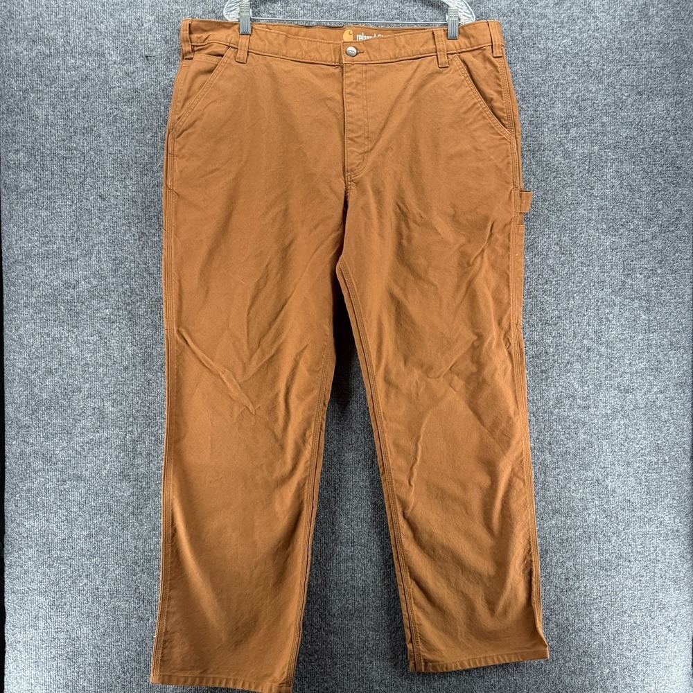 Carhartt Pants Mens 42x32 Brown Carpenter Relaxed Straight Workwear Streetwear